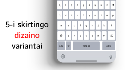 Lietuviška klaviatūra “Ačiū” Screenshot