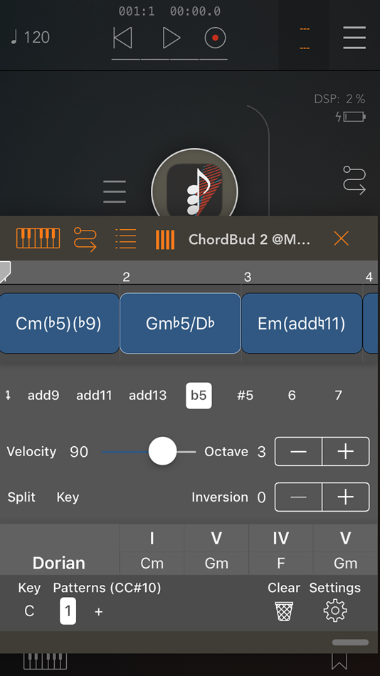 #2. ChordBud 2 AUv3 MIDI Sequencer (iOS) 由: Cem Olcay