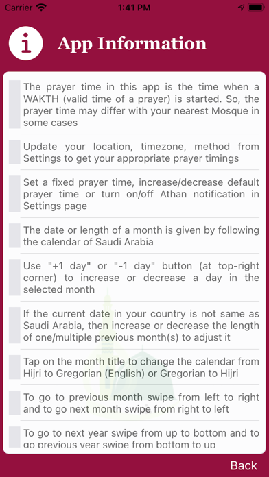 Hijri Calendar Screenshot