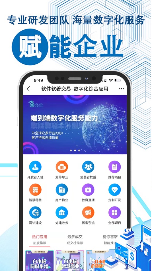#8. 数字化服务平台-软件购买开发APP定制找白小极 (iOS) 作者: Adina Interactive Technology Co., Ltd.