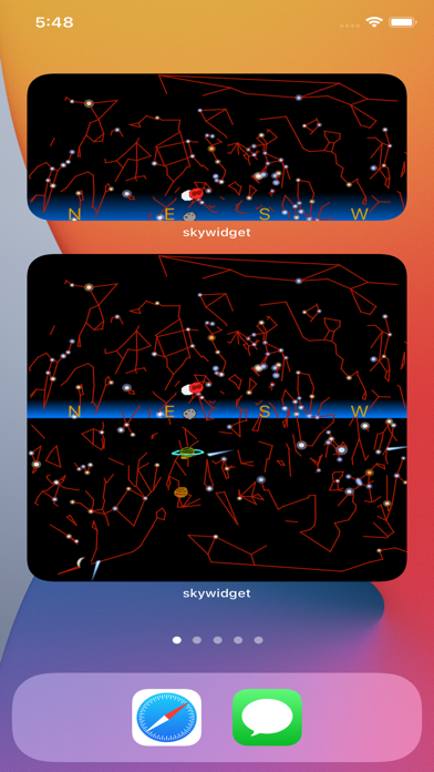 Sun, Moon and Planets Widget Screenshot