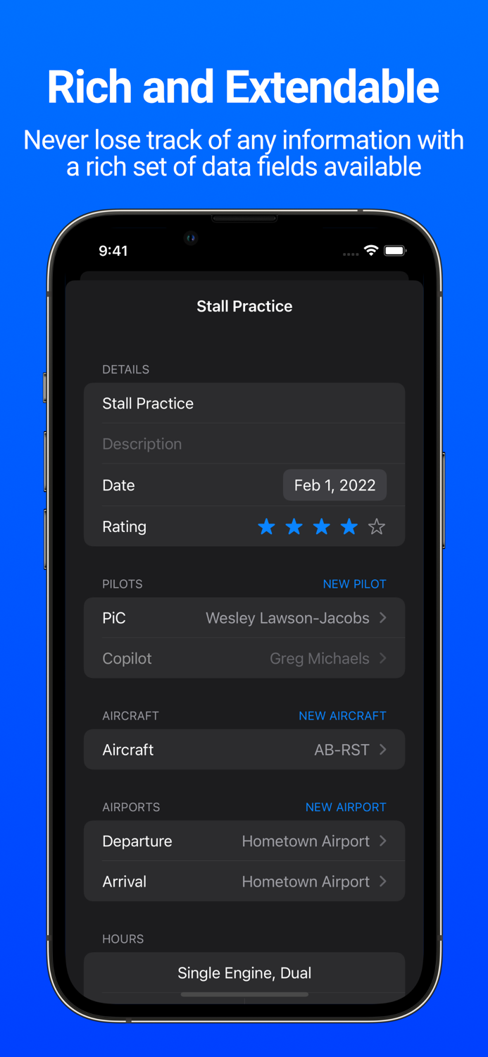 Camber Pilot Logbook