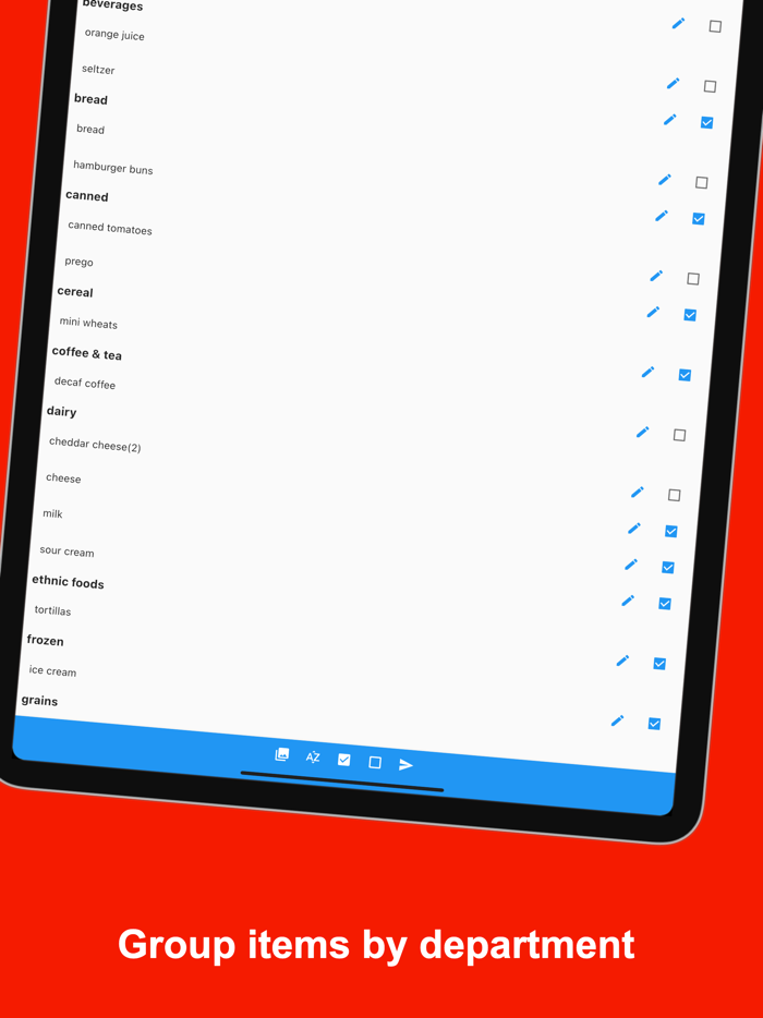 SwiftLists Easy Grocery List