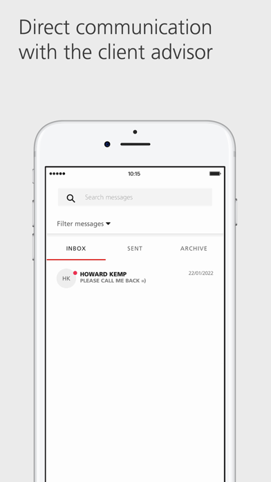 UBS WMUK: Mobile Banking Screenshot