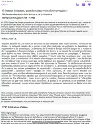 un texte une femme iPad Captures Décran 2