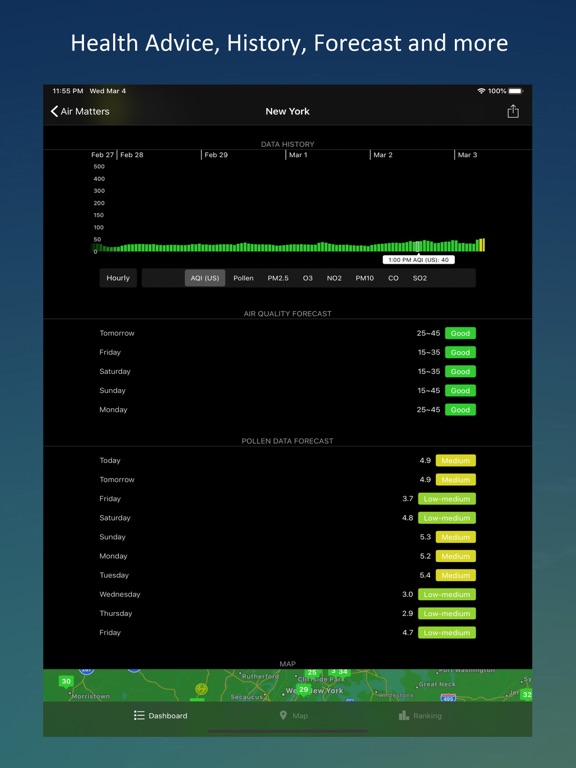 Air Matters iPad screenshot 4 - Weather app