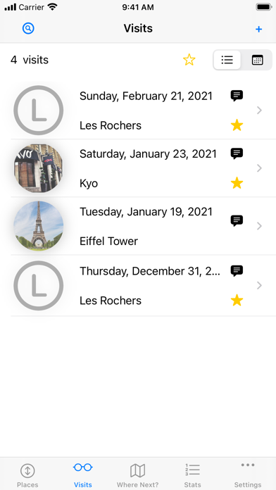 WhereAndWhen Screenshot