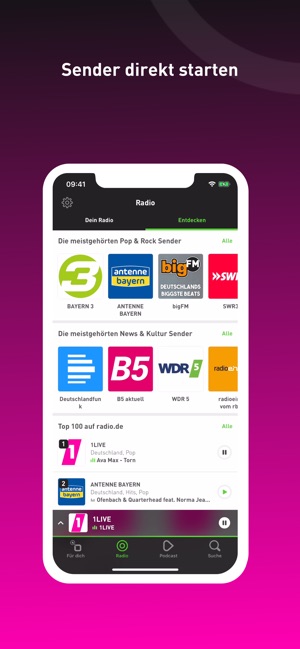 radio.de PRIME im App Store