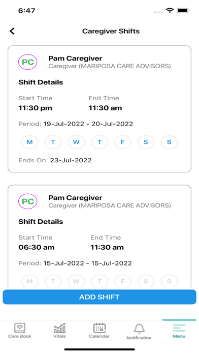 mariposa.care Screenshot