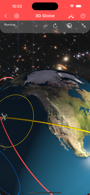 Captură de ecran 3D ISS Real-Time Tracker