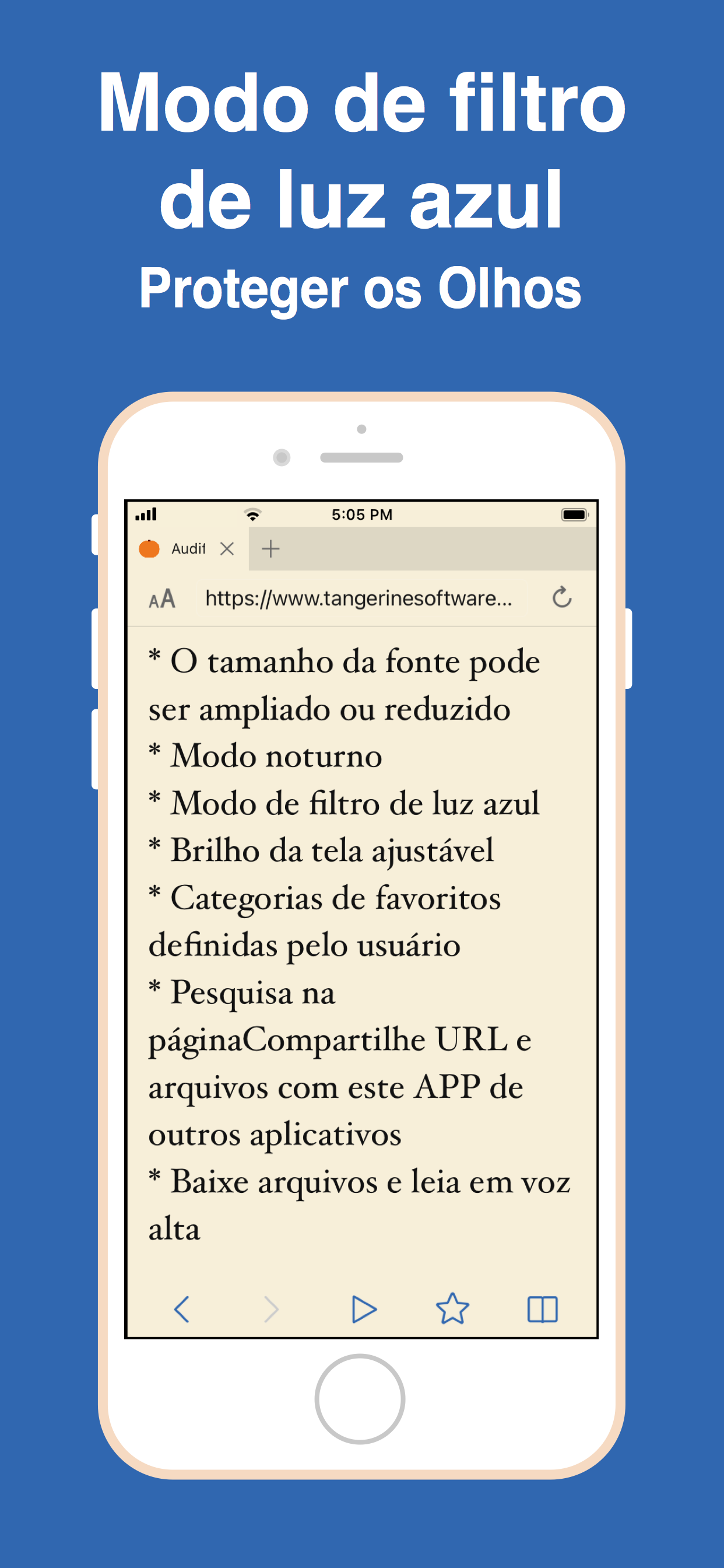Audify texto em voz web (TTS)
