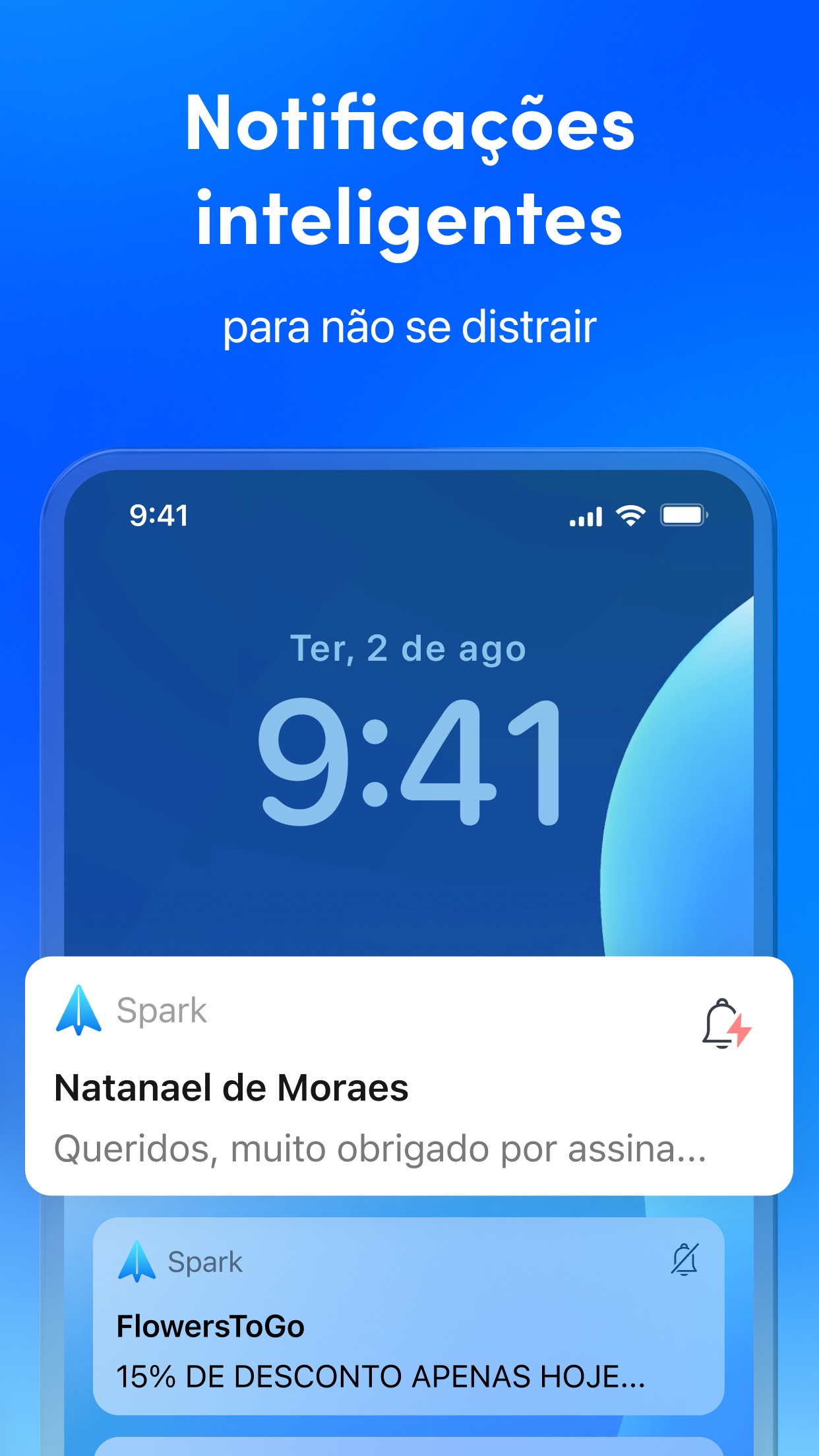 Screenshot do app Spark Mail: E-mail com IA