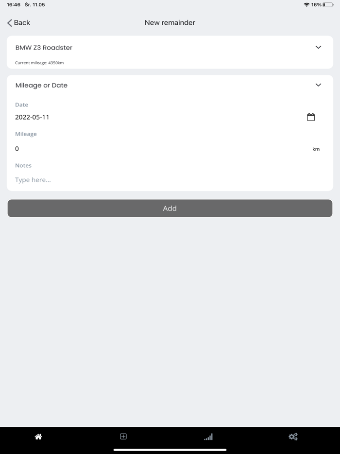 Car expenses tracker