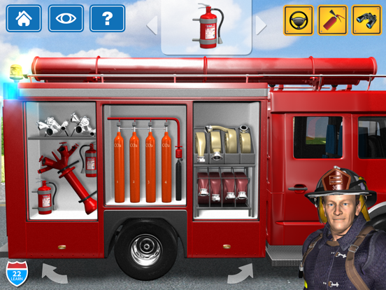 Kids Vehicles Fire Truck games iPad app afbeelding 3