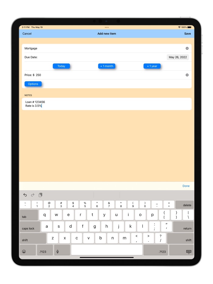 Bill and Task Manager
