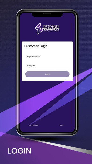 Ezcare Warranty Screenshot