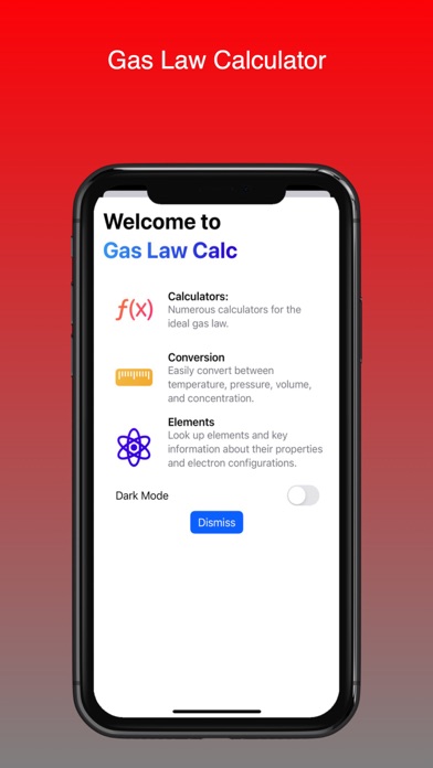 Gas Law Calc Screenshot