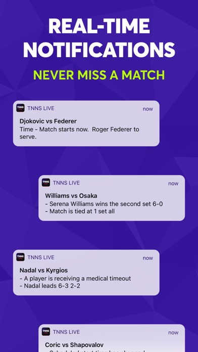 TNNS: Tennis Live Scores Screenshot