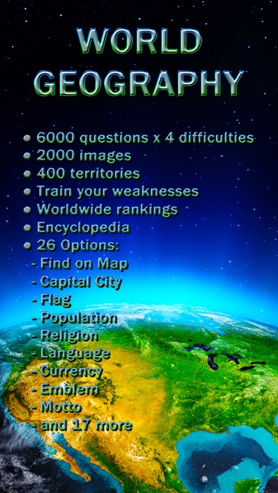 World Geography - Quiz Game Screenshot