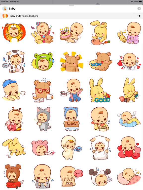 Baby Stickers • iPad screenshot 7 - Stickers app