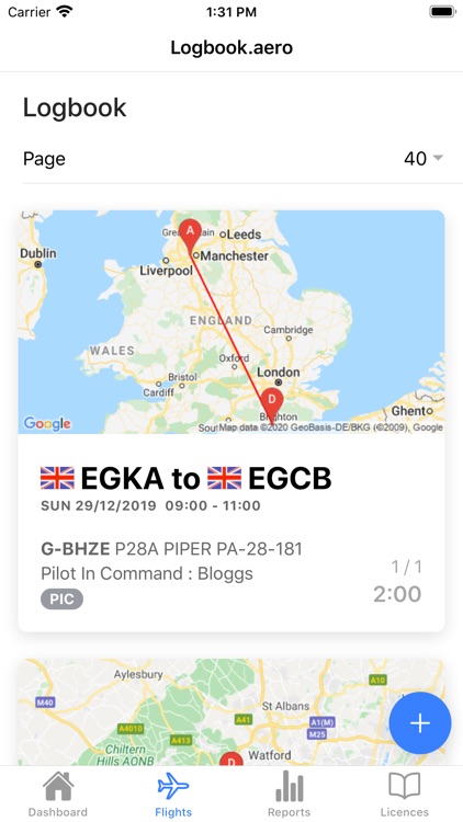 Logbook.aero - Pilot Logbook