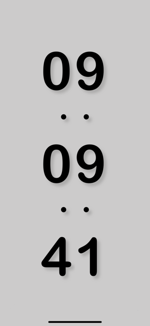 ‎FlipClock - big digital clock Screenshot