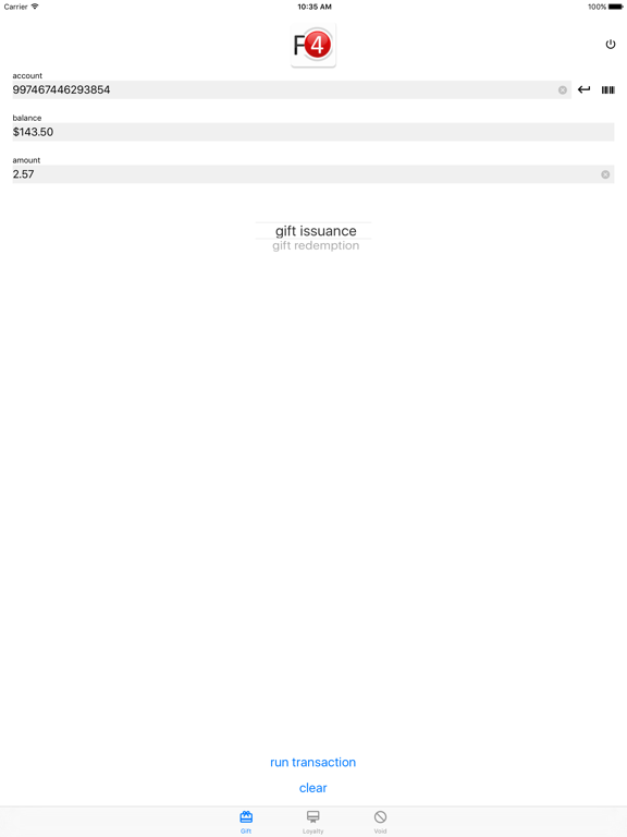 Screenshot #4 pour Gift and Loyalty Terminal