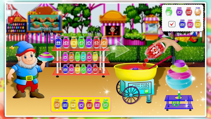 Cotton Candy Factory Game