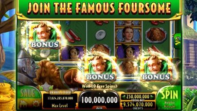 screenshot of Wizard of Oz Slots Games 2