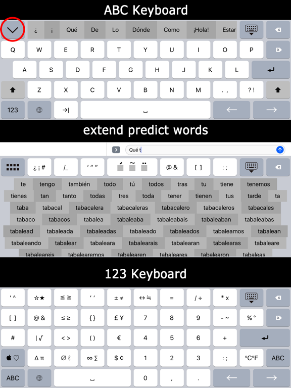 Screenshot #4 pour K4us Spanish Keyboard