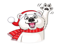 Christmas Ted Frosty Sticker