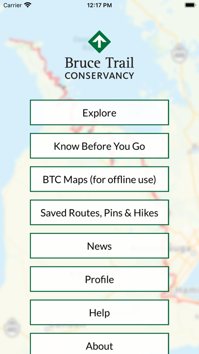 Bruce Trail App Screenshot