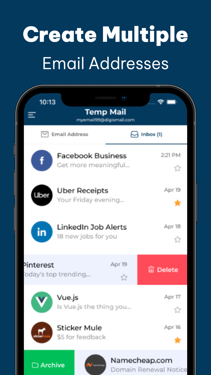 Temp Mail - Temporary Mail Box