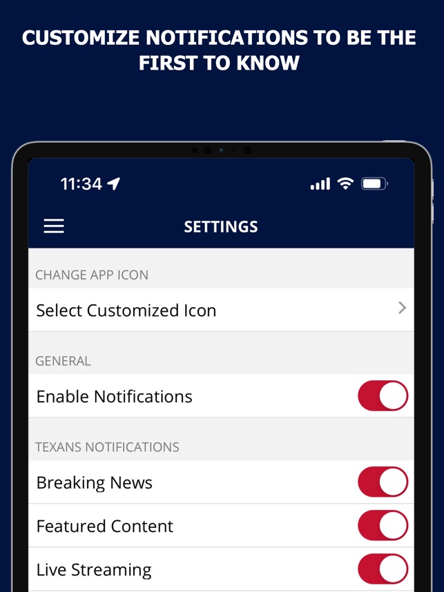 Houston Texans Mobile App for Android - Free App Download