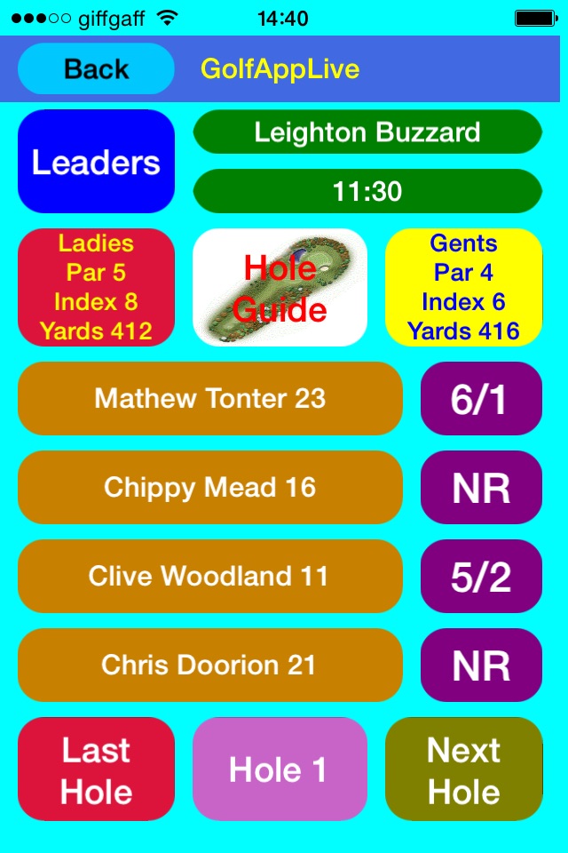 GolfAppLive screenshot 4