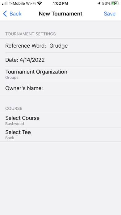 Golf Wager Screenshot