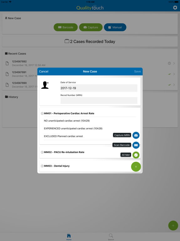 Quality Touch iPad screenshot 4 - Medical app