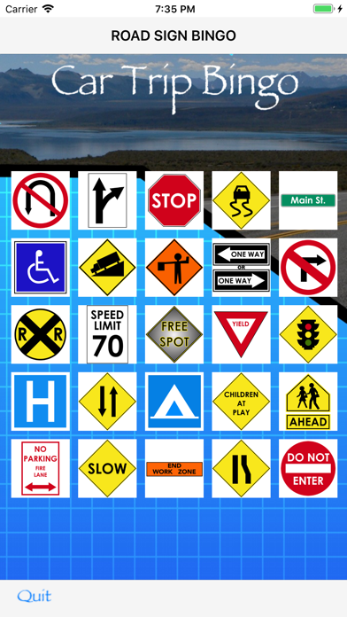 Car Trip Bingo Screenshot