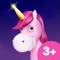 Unicorn Glitterluck is an amazing and magical 3D educational game for little children