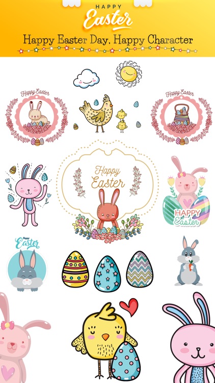 Happy Easter Day Stickers