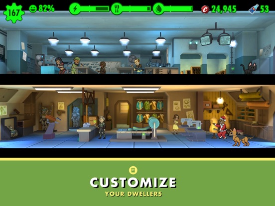 Fallout Shelter iPad app afbeelding 5