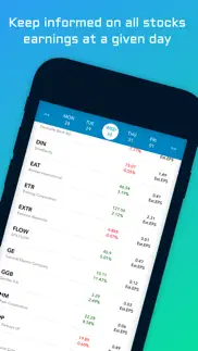 earningshark-earnings calendar iphone screenshot 1