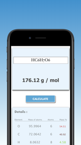 Molar Mass Calculator Pro screenshot