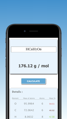 Molar Mass Calculator Pro screenshot 6