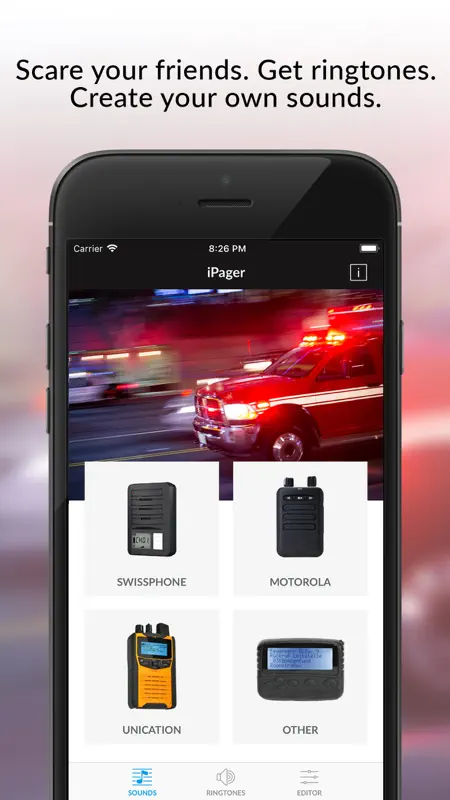 iPager - fire pager & ringtone screenshot 1 of 4