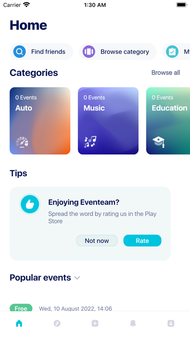 EvenTeam Screenshot