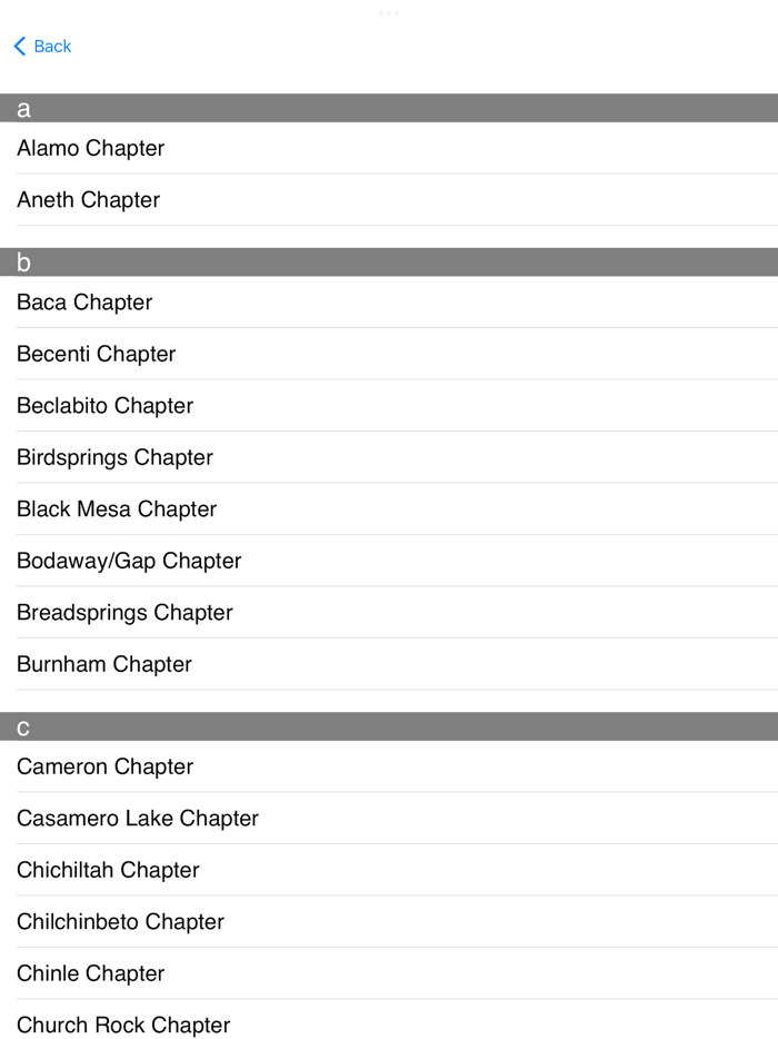 Navajo Chapter Houses App