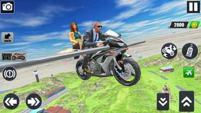 Flying Bike: Taxi Simulator Screenshot