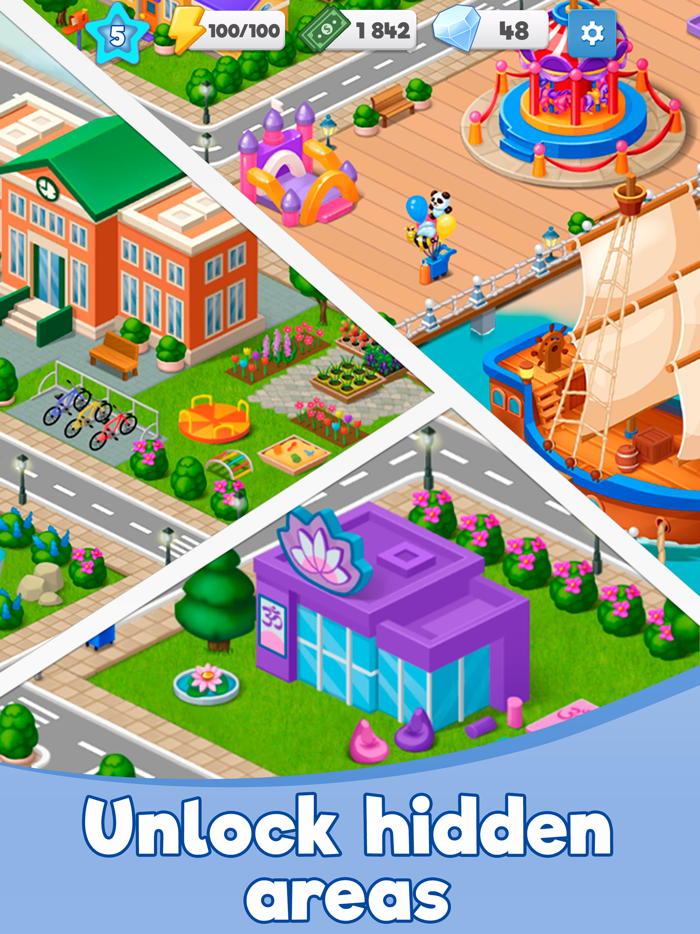 Riverside Merge - Build a City