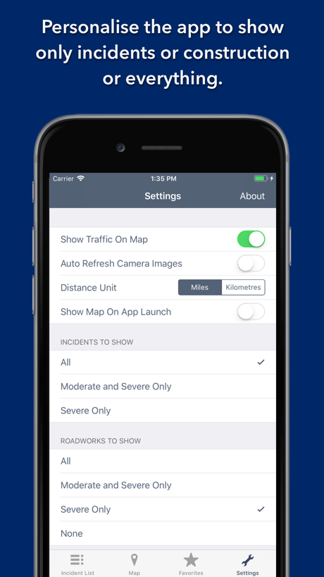 North Carolina Roads Traffic 的 App Store 截图 5